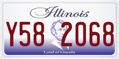 IL license plate Y582068
