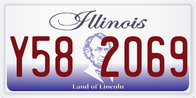 IL license plate Y582069