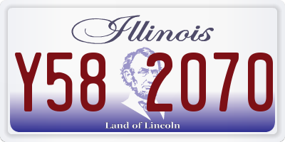 IL license plate Y582070