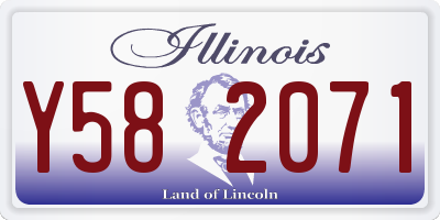IL license plate Y582071