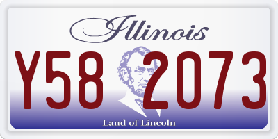 IL license plate Y582073