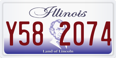 IL license plate Y582074