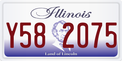 IL license plate Y582075