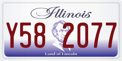 IL license plate Y582077