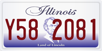 IL license plate Y582081