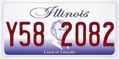 IL license plate Y582082