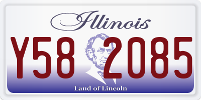 IL license plate Y582085