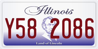 IL license plate Y582086