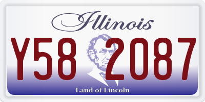 IL license plate Y582087