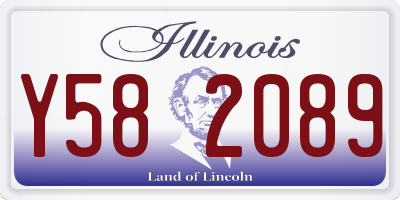 IL license plate Y582089