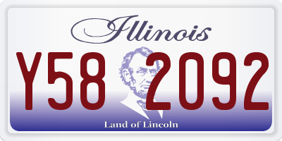IL license plate Y582092