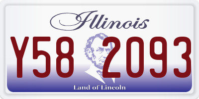IL license plate Y582093
