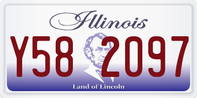 IL license plate Y582097