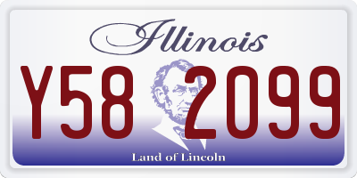 IL license plate Y582099