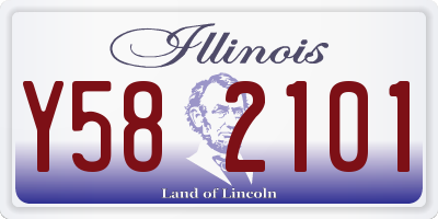 IL license plate Y582101