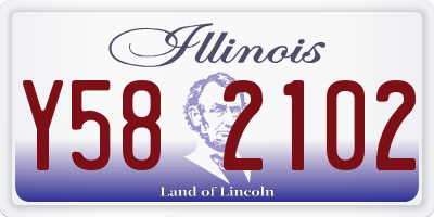IL license plate Y582102