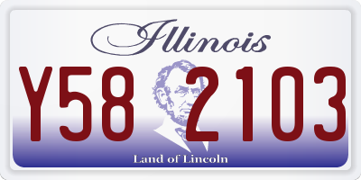IL license plate Y582103