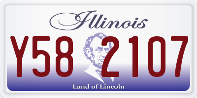 IL license plate Y582107