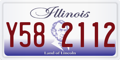 IL license plate Y582112