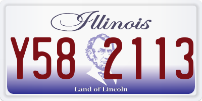 IL license plate Y582113