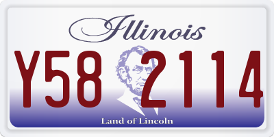 IL license plate Y582114