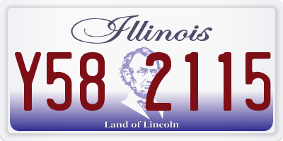 IL license plate Y582115