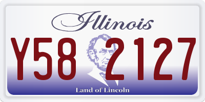 IL license plate Y582127