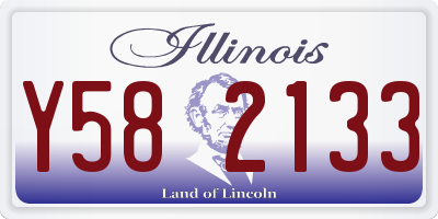IL license plate Y582133
