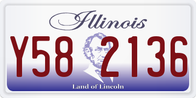 IL license plate Y582136