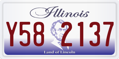 IL license plate Y582137