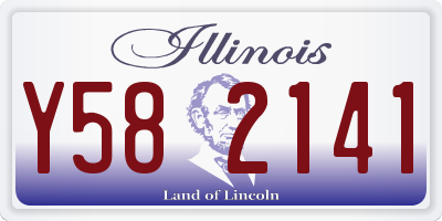 IL license plate Y582141