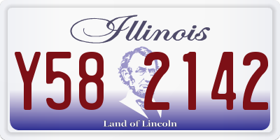 IL license plate Y582142