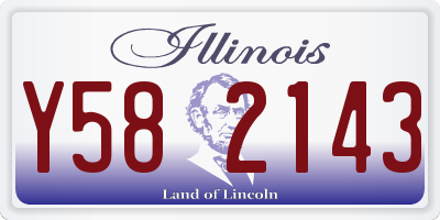 IL license plate Y582143