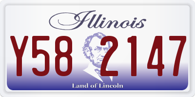 IL license plate Y582147