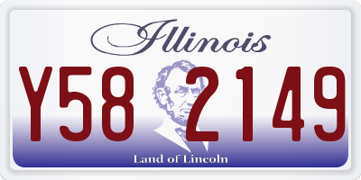 IL license plate Y582149