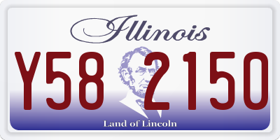 IL license plate Y582150