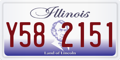 IL license plate Y582151