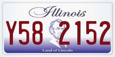 IL license plate Y582152