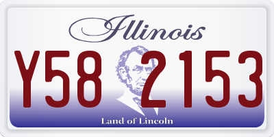 IL license plate Y582153