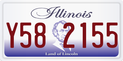 IL license plate Y582155
