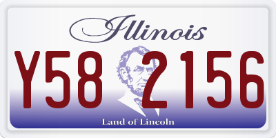 IL license plate Y582156