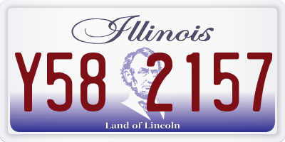 IL license plate Y582157