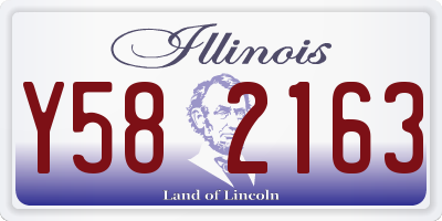 IL license plate Y582163