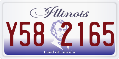 IL license plate Y582165