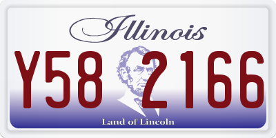 IL license plate Y582166