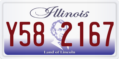 IL license plate Y582167