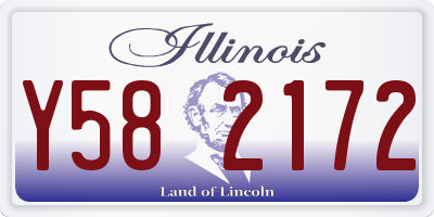 IL license plate Y582172