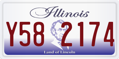 IL license plate Y582174