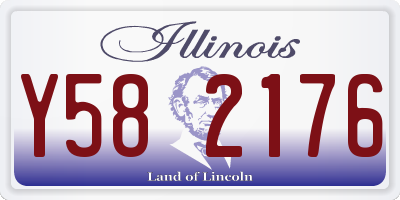 IL license plate Y582176