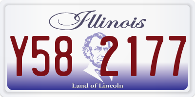IL license plate Y582177